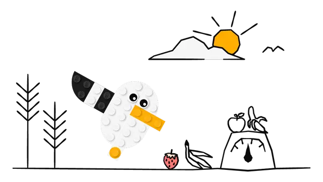 간식 먹는 갈매기