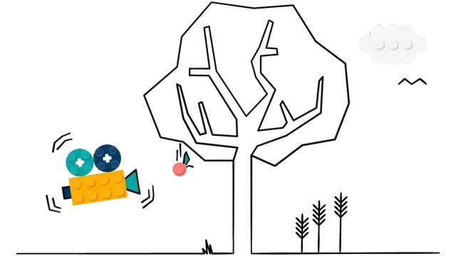 중력에 이끌려 아래로