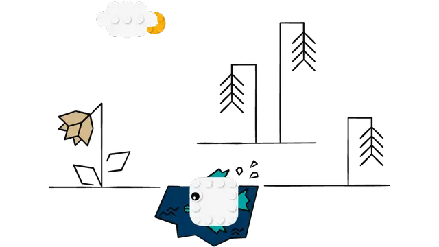 작은 연못의 큰 물고기